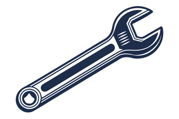 wrench isolated on white background vector illustration
