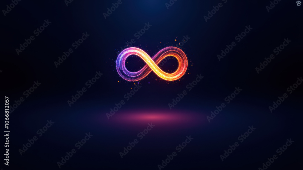 Poster a dynamic and colorful abstract design representing the concept of continuous integration/continuous