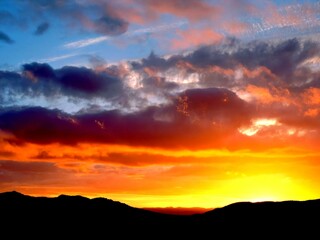 Beautiful HDR Sunset Natural Background
