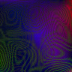 Vector abstract glowing wave lines on colored background. Striped lines texture. Dynamic wave pattern. Modern flowing wavy lines. Futuristic technology concept.