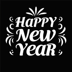 happy new year lettering