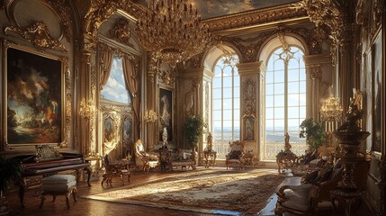 Obraz premium Grand Golden Palace Interior