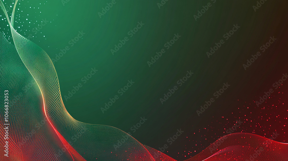 Aufkleber abstract waves of color blend harmoniously in a vibrant digital artwork with a gradient background