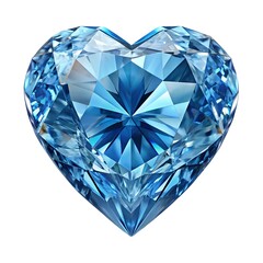 heart shaped diamond isolated