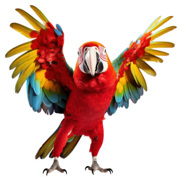 PNG Happy smiling dancing african parrot animal bird white background.