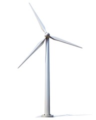 wind turbine isolated on white