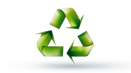 Obraz premium Simple and Bold Flat Design of Recycling Symbol