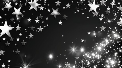 Gorgeous Brilliant Black Starry Sky Background: A Celestial Spectacle