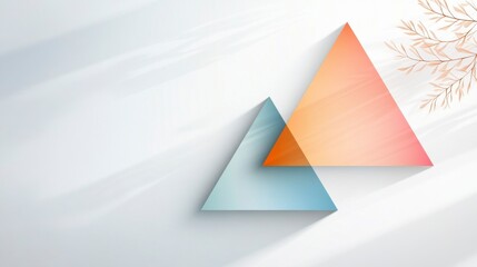 Abstract Geometric Shapes on Light Background