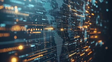 Obraz premium Global Network Digital Abstract