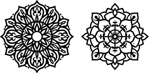 Stock Vector ID: 1795470112

Mandalas with black and white for coloring book. Decorative round ornaments. Unusual flower shape. Oriental vector, weave design elements vector
