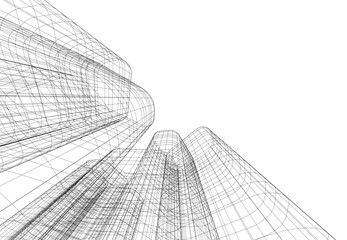 Architecture building. Design background vector illustration