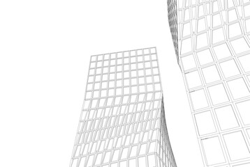 Architecture building. Design background vector illustration