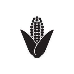 Simple corn vector icon illustration