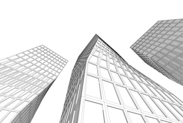 Fototapeta premium Architecture building. Design background vector illustration