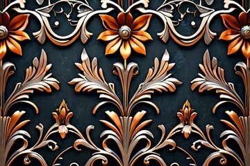 copper, iron, steel, marble, jasper stone, light colors