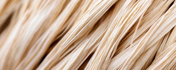 Close-up of straw texture, natural material, rustic background, macro details