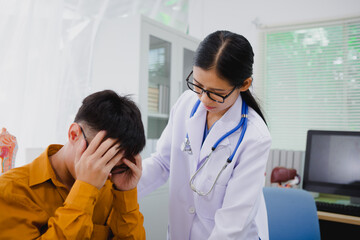 A headache is a common condition characterized by pain or discomfort in the head, scalp, or neck....