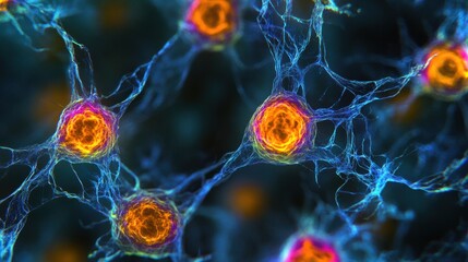 High-resolution microscopic view of stem cells in a lab setting, symbolizing biology research