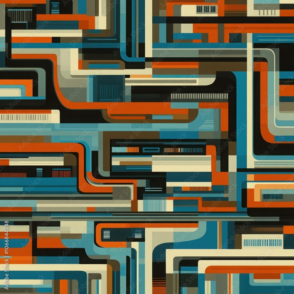 Poster abstract patterns for business concepts and income streams