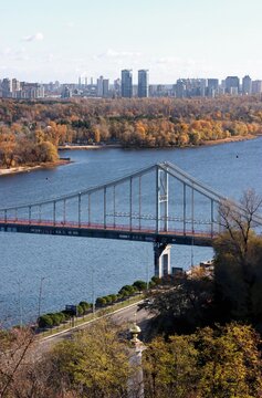 kiev, kyiv, ukraine, dniepr, bridge, river, water, architecture, landscape, sky, nature, europe, city, landmark, autumn