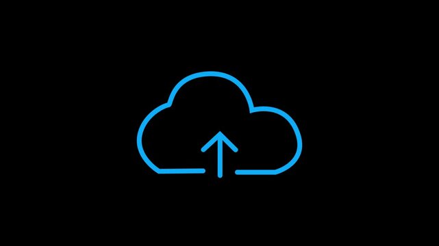 cloud uploading icon. Cloud Data Transfer Icon.