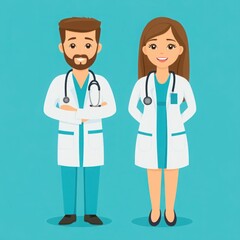 Fototapeta premium Family Doctor Consultation with Patients