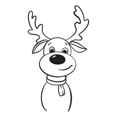 reindeer reindeer with reindeer character icon
