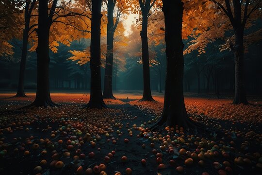 autumn, leaf, leaves, fall, maple, nature, tree, season, vector, orange, pattern, yellow, design, foliage, color, plant, illustration, seamless, texture, decoration, brown, red, september, art, octobe