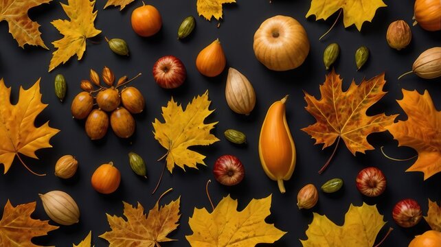 autumn, leaf, leaves, fall, maple, nature, tree, season, vector, orange, pattern, yellow, design, foliage, color, plant, illustration, seamless, texture, decoration, brown, red, september, art, octobe