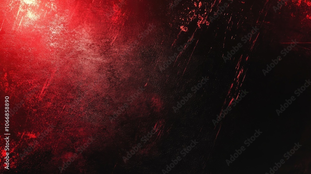 Aufkleber black and red spotlight texture with a gradient and rough abstract background featuring bright shini
