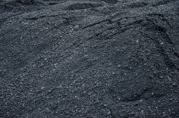Boulder of black coal