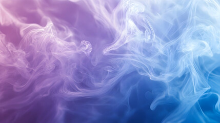 Abstract background banner featuring smooth gradient transitions in calming blue and lavender, great for wellness branding or greeting cards