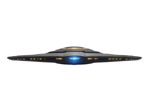 a space ship with lights