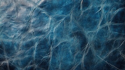 Obraz premium Blue abstract rustic leather texture background panoramic design