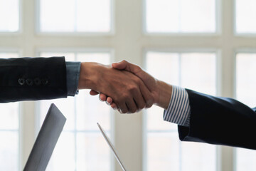 Soft Light,A group of young businessmen who attend a meeting to sign a contract and agree to invest...