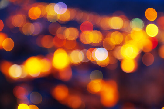 Abstract bright colorful bokeh background.