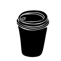 Coffee cup shadow doodle