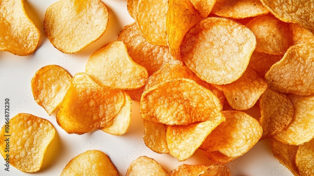 Poster the production line showcases machines diligently processing and packaging potato chips. various sta