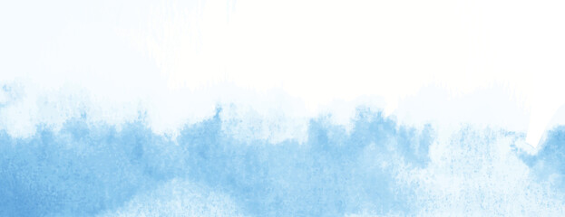 A watercolor background with a soft blue gradient. The background features a textured, artistic style. Blue hues blend into the background. Minimal watercolor paint texture background vector