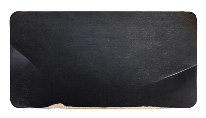 Torn rectangle black paper for using as text box