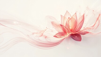 Fototapeta premium lotus, showcasing multiple layers of petals that seem to intertwine with vibrant colors and sparkles