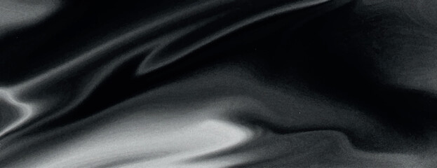 Obraz premium Abstract black and gray background, background with smooth, flowing texture. Dark and light shades create a dynamic background effect. Abstract fluid gradient texture background vector