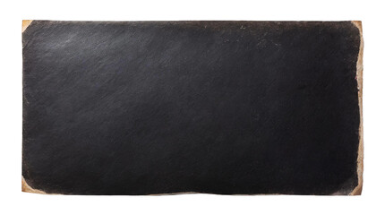 Torn rectangle black paper for using as text box