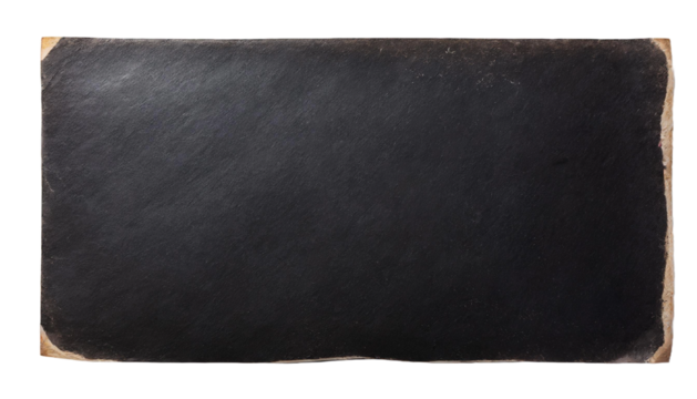 Torn rectangle black paper for using as text box