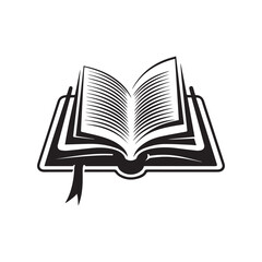 Book icon isolated on transparent background. Literature book icon collection. Textbook icon
