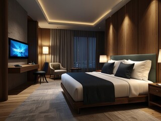 luxury hotel bedroom,interior of a bedroom,interior of a hotel room,luxury comfortable bedroom,hotel room interior