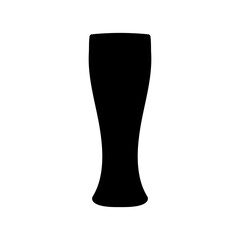 Glass of beer vector icon