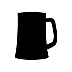 Glass of beer vector icon