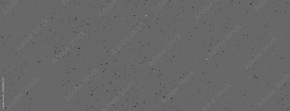 Poster gray background with a speckled texture. the background is gray with small black specks, creating a 